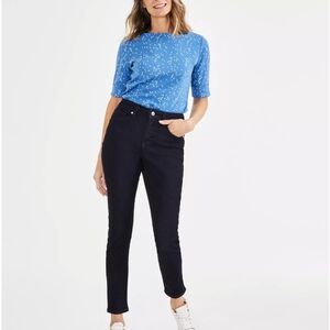 STYLE AND CO NWT black curvy skinny mid rise denim Jean's size 6L